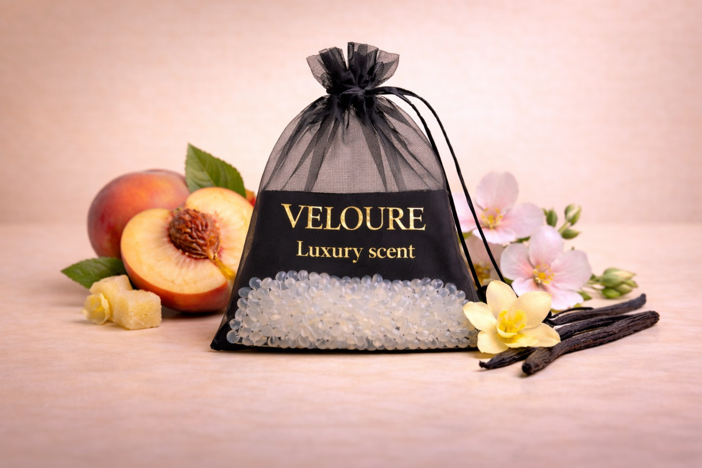Luxe herbruikbare autoparfum Veloure Golden Belle met warme bloemige geur